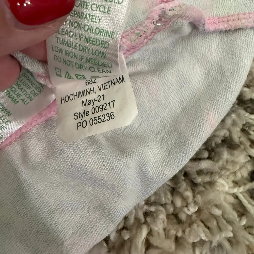 Lilly Pulitzer Dress Baby Girl 6-12 Months Blue Pink Ruffle Dominique Shift